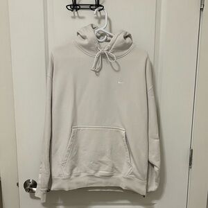 Nike White Fleece Hoodie